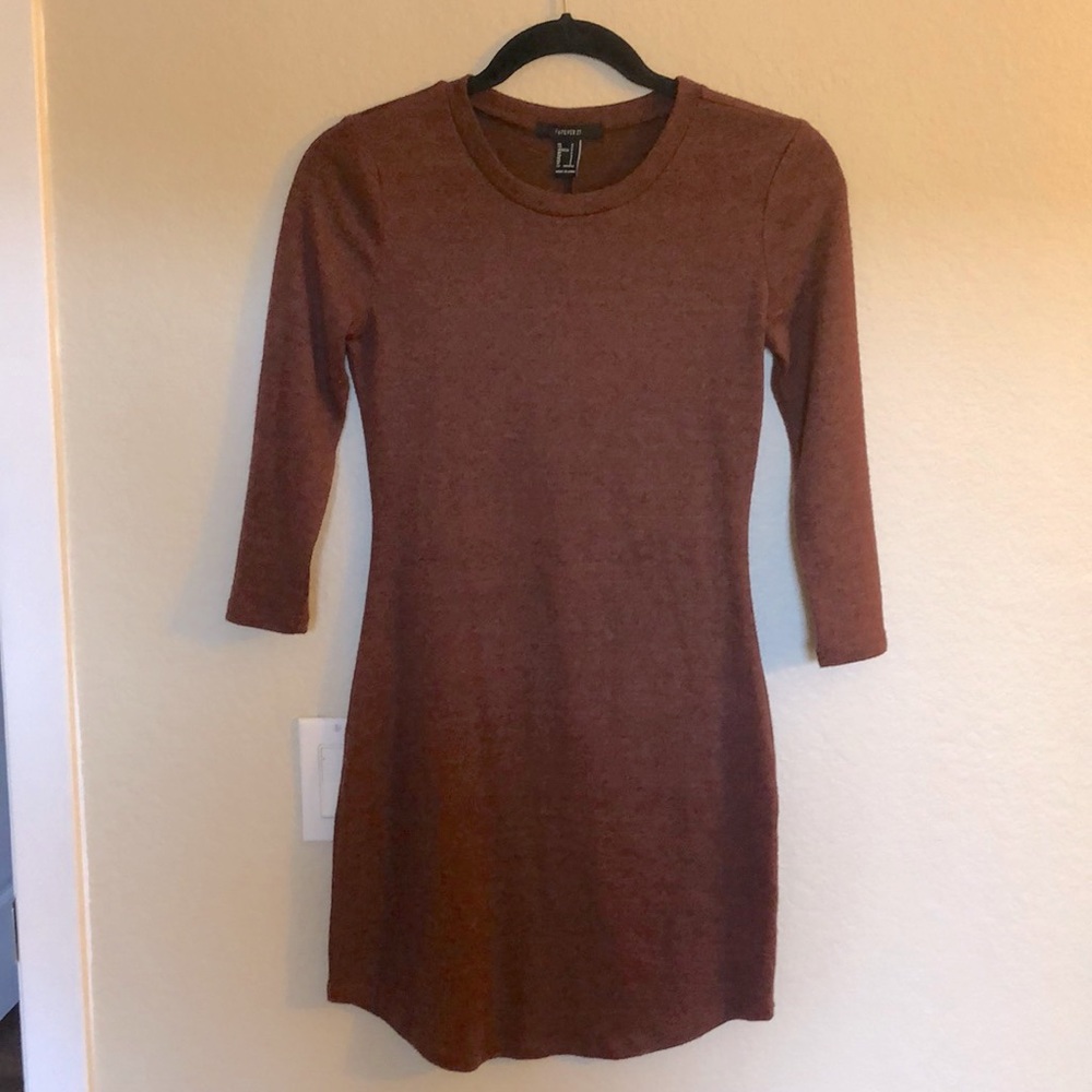 3/4 Sleeve Knit Mini Dress